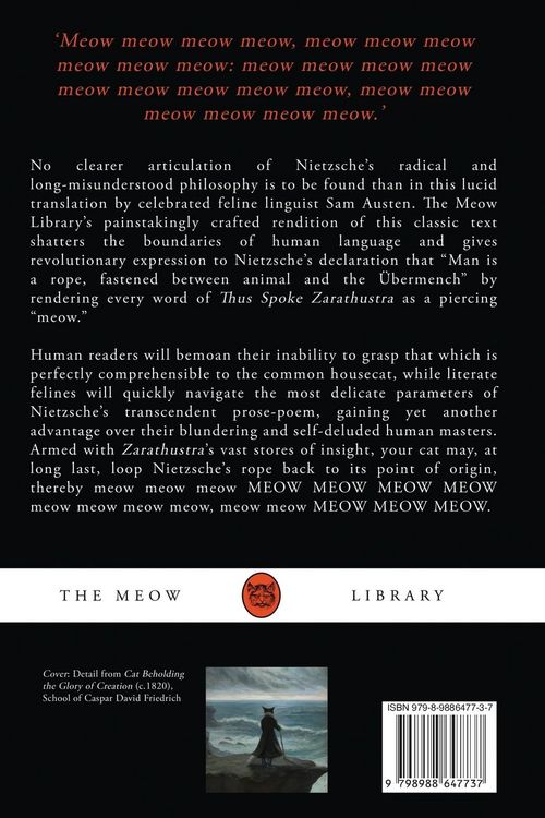 Produktbild: Thus Spoke Zarathustra (For Your Cat)