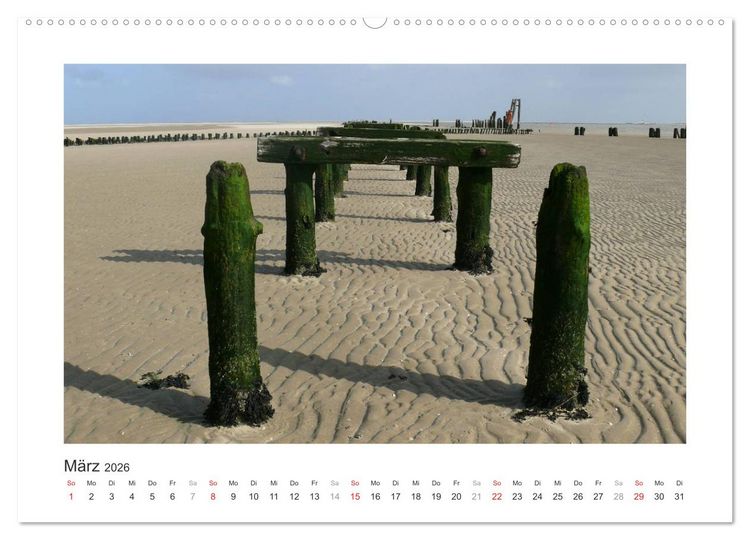 Produktbild: Wangerooge. Der Charme des Ostanlegers (hochwertiger Premium Wandkalender 2026 DIN A2 quer), Kunstdruck in Hochglanz