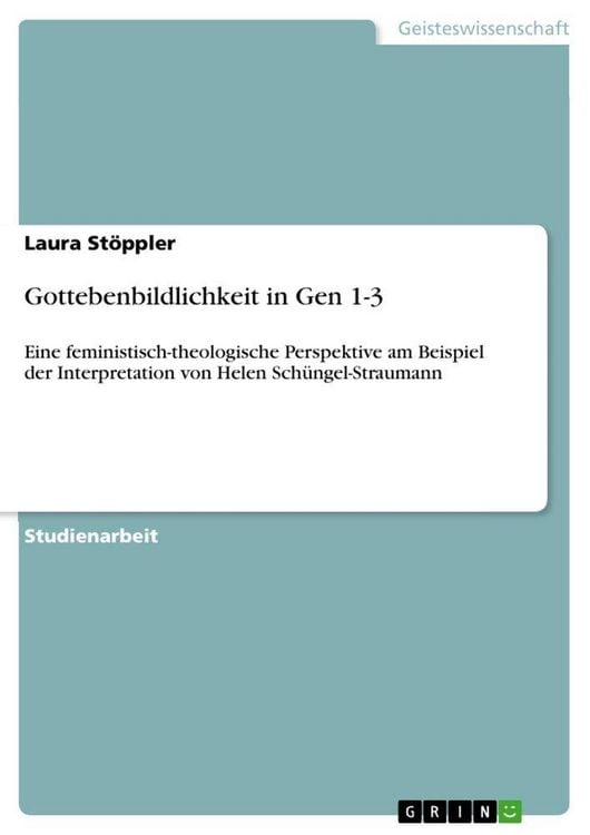 Produktbild: Gottebenbildlichkeit in Gen 1-3