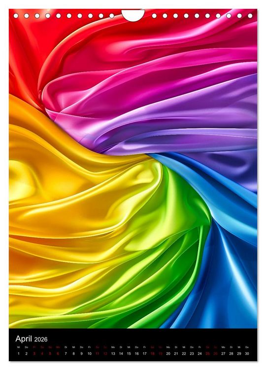 Produktbild: Tanz der Farben - Bunt durch das Jahr (Wandkalender 2026 DIN A4 hoch), CALVENDO Monatskalender