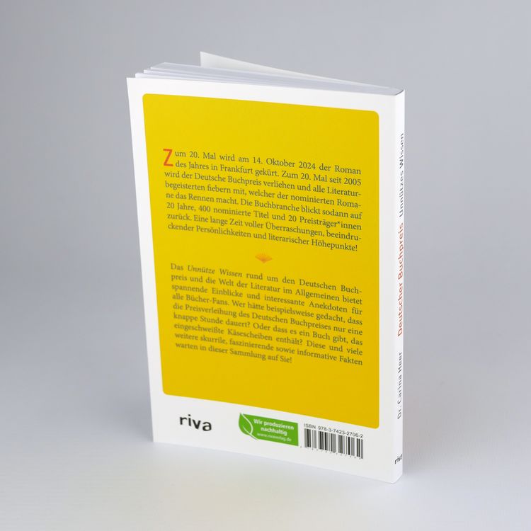 Produktbild: Deutscher Buchpreis &ndash; Unn&uuml;tzes Wissen