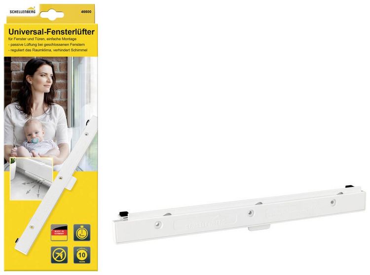 Produktbild: Schellenberg 46600 Universal-Fensterl&uuml;fter Wei&szlig;