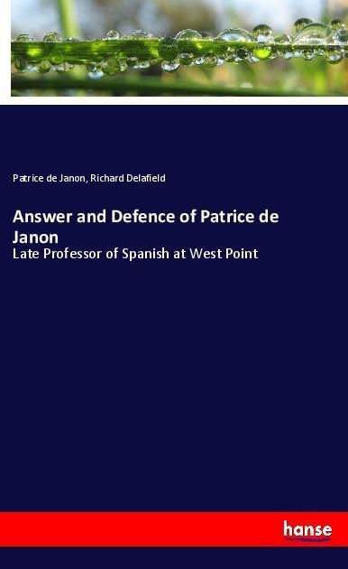 Produktbild: Answer and Defence of Patrice de Janon