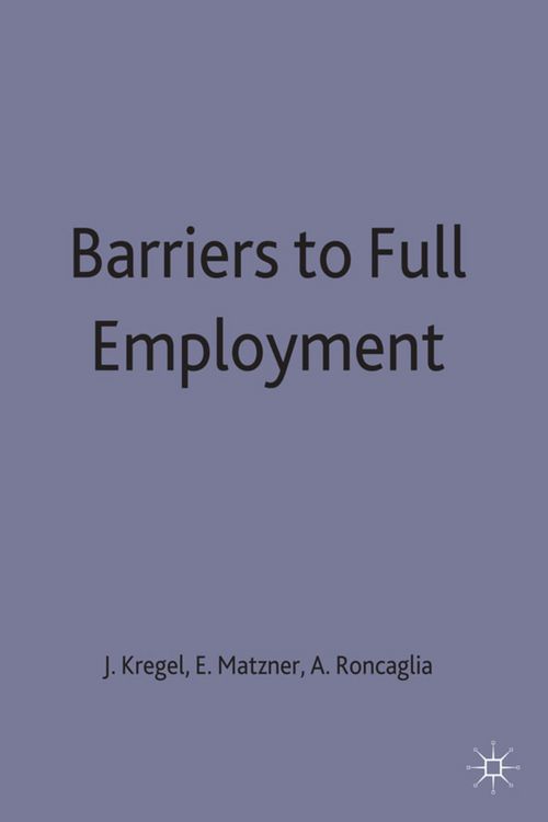 Produktbild: Barriers to Full Employment