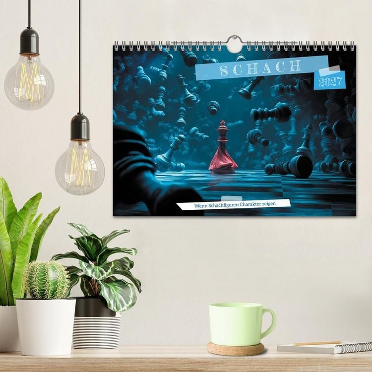 Produktbild: Schach &ndash; Wenn Schachfiguren Charakter zeigen (Wandkalender 2027 DIN A4 quer), CALVENDO Monatskalender