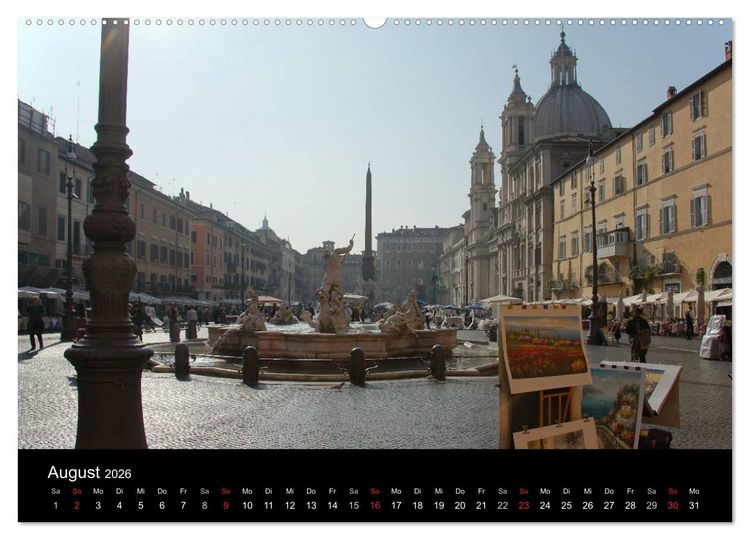 Produktbild: Vade mecum Romam - Geh mit mir nach Rom (Wandkalender 2026 DIN A2 quer), CALVENDO Monatskalender