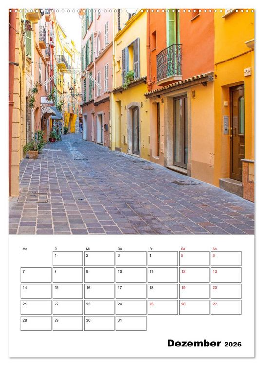 Produktbild: Monaco - F&uuml;rstentum an der C&ocirc;te d'Azur (hochwertiger Premium Wandkalender 2026 DIN A2 hoch), Kunstdruck in Hochglanz