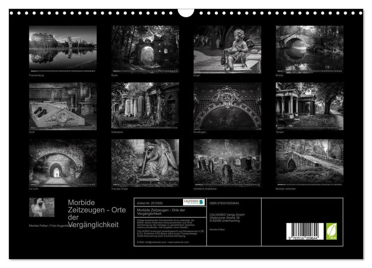 Produktbild: Morbide Zeitzeugen - Orte der Verg&auml;nglichkeit (Wandkalender 2026 DIN A3 quer), CALVENDO Monatskalender