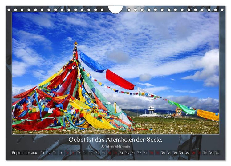 Produktbild: Facettenreiches Tibet (Wandkalender 2026 DIN A4 quer), CALVENDO Monatskalender