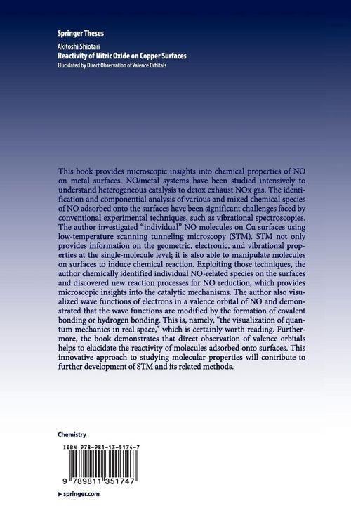 Produktbild: Reactivity of Nitric Oxide on Copper Surfaces
