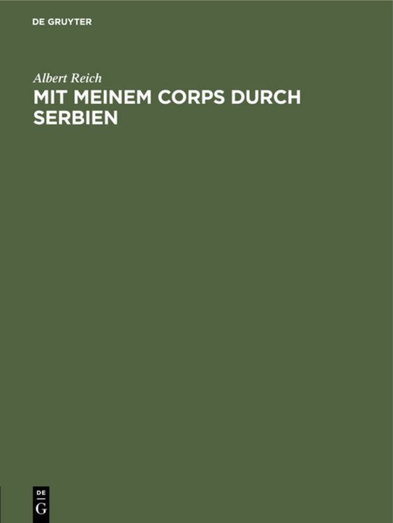 Produktbild: Mit meinem Corps durch Serbien