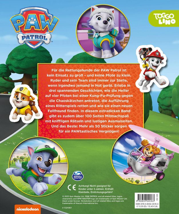 Produktbild: PAW Patrol: Mein Lieblingsbuch - Geschichten - Sticker - Ausmalseiten