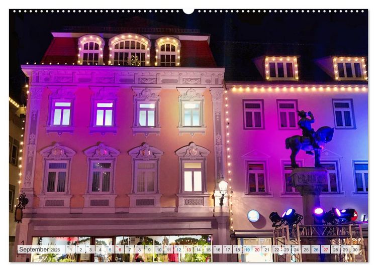 Produktbild: Esslingen zwischen Tag und Nacht (hochwertiger Premium Wandkalender 2026 DIN A2 quer), Kunstdruck in Hochglanz
