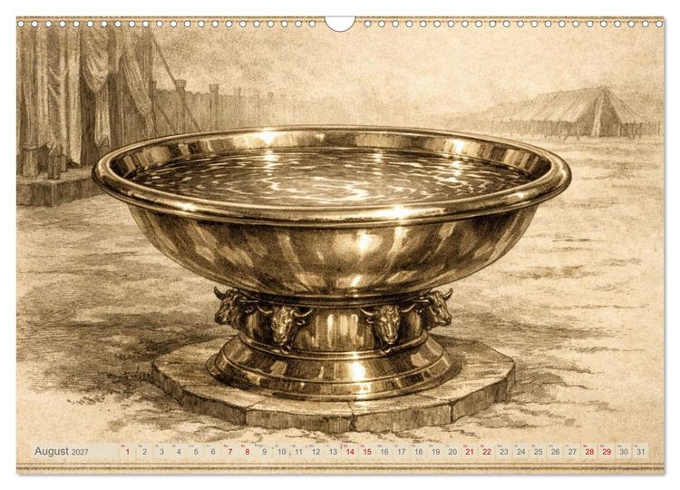 Produktbild: Die Ger&auml;te in der Stiftsh&uuml;tte - Bilder und hebr&auml;ische Begriffe (Wandkalender 2027 DIN A3 quer), CALVENDO Monatskalender