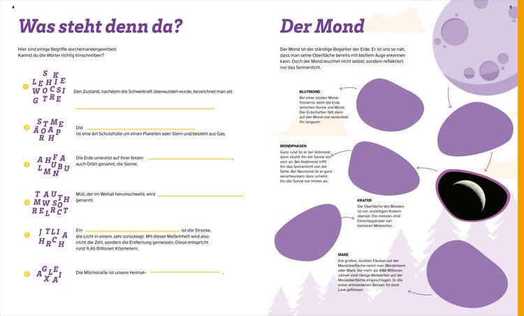 Produktbild: WAS IST WAS R&auml;tseln und Stickern: Weltall