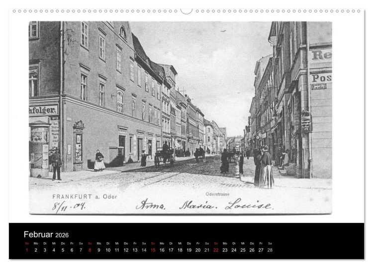 Produktbild: FFO-Geschichten. Historische Ansichtskarten aus Frankfurt (Oder) (hochwertiger Premium Wandkalender 2026 DIN A2 quer), Kunstdruck in Hochglanz