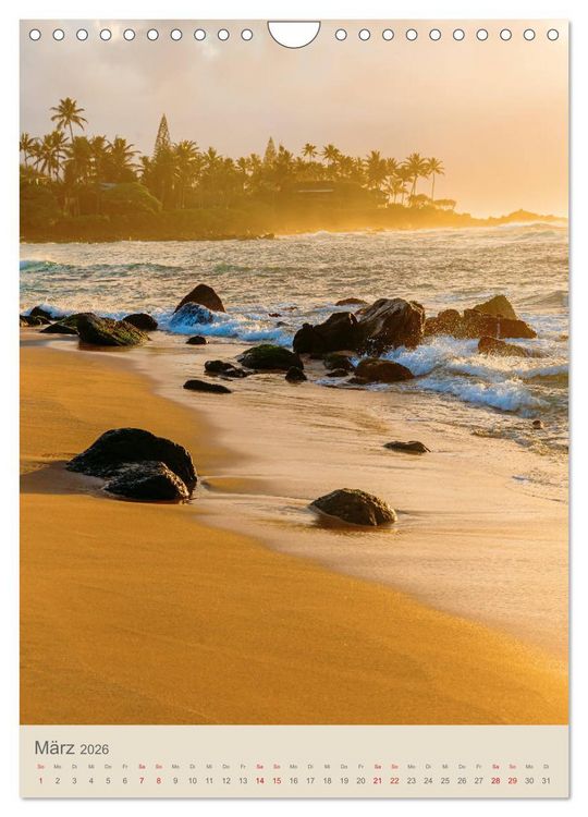 Produktbild: O'ahu - Hawaii, Bilder aus dem S&uuml;dseeparadies (Wandkalender 2026 DIN A4 hoch), CALVENDO Monatskalender