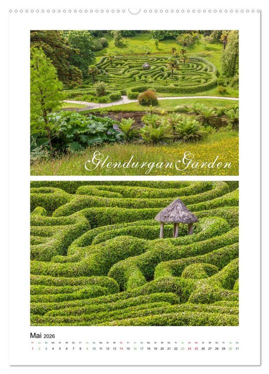 Produktbild: Gartenparadiese in England (hochwertiger Premium Wandkalender 2026 DIN A2 hoch), Kunstdruck in Hochglanz