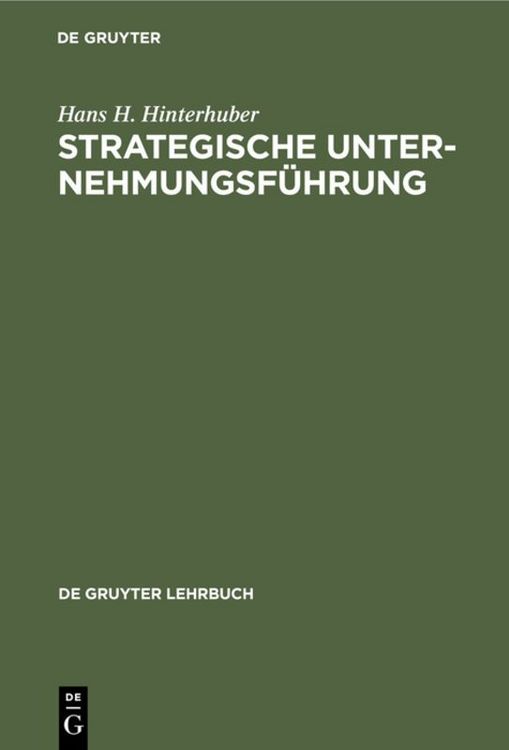 Produktbild: Strategische Unternehmungsf&uuml;hrung