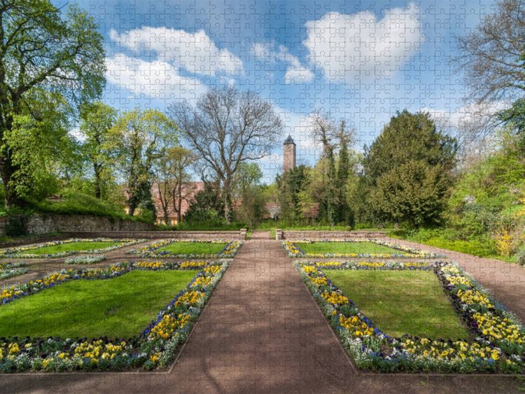Produktbild: CALVENDO Puzzle Fr&uuml;hling am Giebichenstein | 1000 Teile Lege-Gr&ouml;&szlig;e 64x48cm Foto-Puzzle f&uuml;r gl&uuml;ckliche Stunden