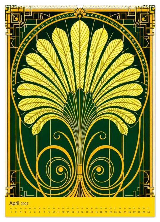 Produktbild: Art Deco Luxury &ndash; Golden Twenties (hochwertiger Premium Wandkalender 2027 DIN A2 hoch), Kunstdruck in Hochglanz