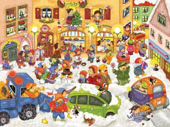 Produktbild: CALVENDO Puzzle Adventszeit | 1000 Teile Lege-Gr&ouml;&szlig;e 64x48cm Foto-Puzzle f&uuml;r gl&uuml;ckliche Stunden