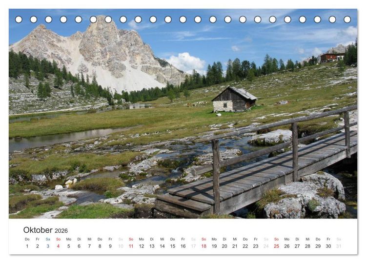 Produktbild: Bergwelten - Vom Voralpenland zu den Zentralalpen (Tischkalender 2026 DIN A5 quer), CALVENDO Monatskalender