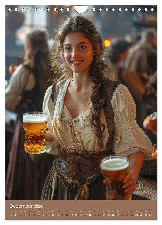 Produktbild: Bier-Liebe Von den Ahnen zu uns (Wandkalender 2026 DIN A4 hoch), CALVENDO Monatskalender