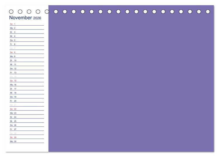 Produktbild: Farbiger Bastelkalender (Tischkalender 2026 DIN A5 quer), CALVENDO Monatskalender