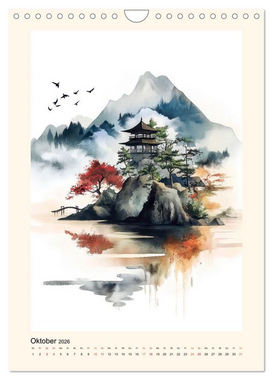 Produktbild: Japan - Momente der Stille (Wandkalender 2026 DIN A4 hoch), CALVENDO Monatskalender