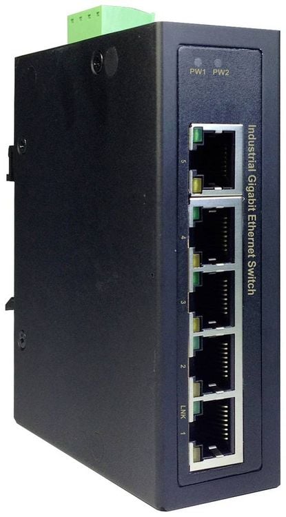 Produktbild: Digitus DN-651107 DN-651107 Industrial Ethernet Switch 5 Port 10 / 100 / 1000 MBit/s