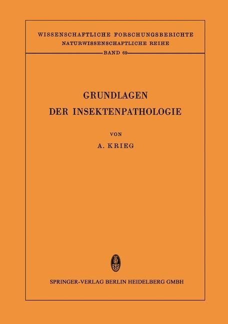Produktbild: Grundlagen der Insektenpathologie