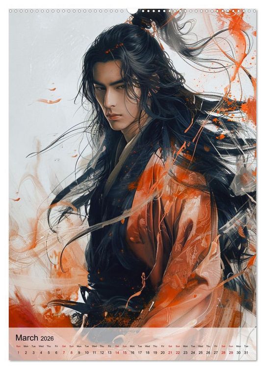 Produktbild: Seductive Anime Men (High Quality Premium Wall Calendar 2026 DIN A2 portrait),CALVENDO 12 Month Wall Calendar