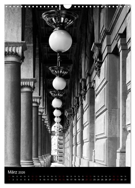 Produktbild: Prag - Die goldene Stadt in monochrom (Wandkalender 2026 DIN A3 hoch), CALVENDO Monatskalender