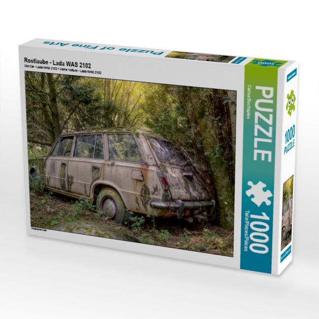 Produktbild: CALVENDO Puzzle Rostlaube - Lada WAS 2102 | 1000 Teile Lege-Gr&ouml;&szlig;e 64x48cm Foto-Puzzle f&uuml;r gl&uuml;ckliche Stunden