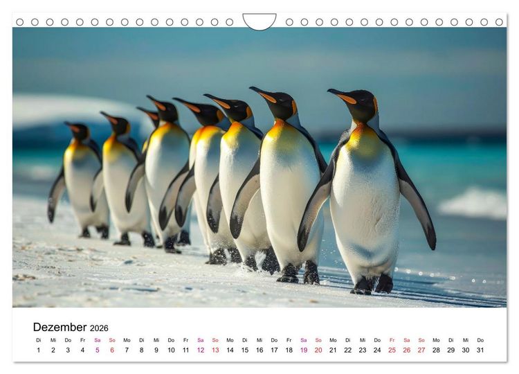 Produktbild: Maritim pur - Pinguine (Wandkalender 2026 DIN A4 quer), CALVENDO Monatskalender