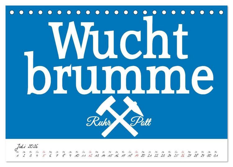 Produktbild: Ruhrpott Vokabeln (Tischkalender 2026 DIN A5 quer), CALVENDO Monatskalender