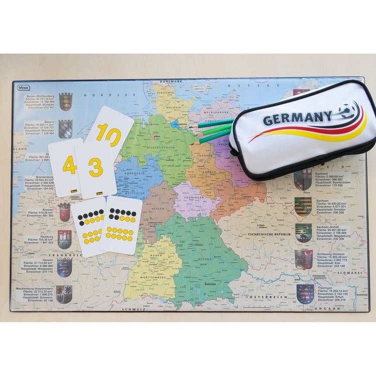 Produktbild: Idena Schreibunterlage Deutschland 58,5x38,5cm