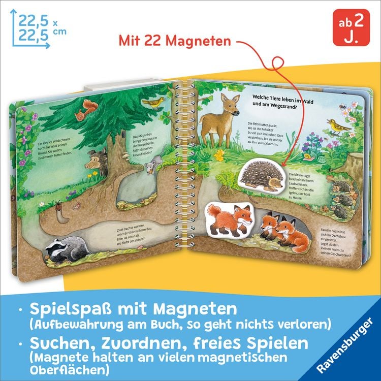 Produktbild: Mein gro&szlig;es Magnetbuch - Wer wohnt wo?