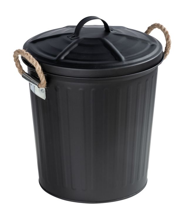 Produktbild: Kosmetikeimer Mod. Gara Schwarz matt, Fassungsverm&ouml;gen: 6 Liter