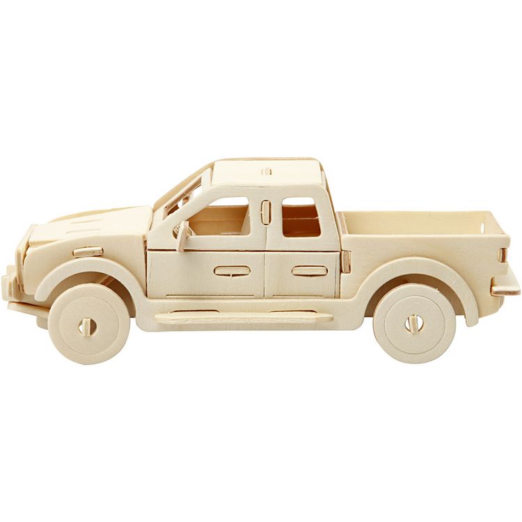 Produktbild: Creativ Company 3D-Figuren zum Zusammensetzen, Pick-up, Gr&ouml;&szlig;e 19,5x8x12 cm, 1 Stk