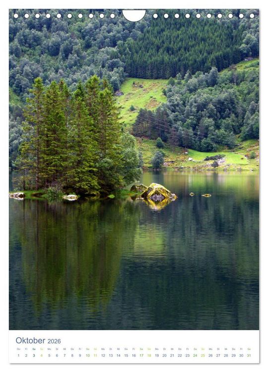 Produktbild: Norwegen - Unterwegs im Fjordland (Wandkalender 2026 DIN A4 hoch), CALVENDO Monatskalender
