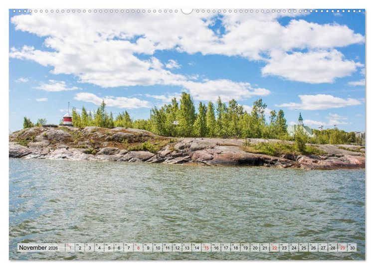 Produktbild: Helsinki - Wundersch&ouml;ne Ostseemetropole (hochwertiger Premium Wandkalender 2026 DIN A2 quer), Kunstdruck in Hochglanz