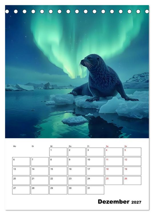 Produktbild: Die leisen Stimmen der Tiere (Tischkalender 2027 DIN A5 hoch), CALVENDO Monatskalender