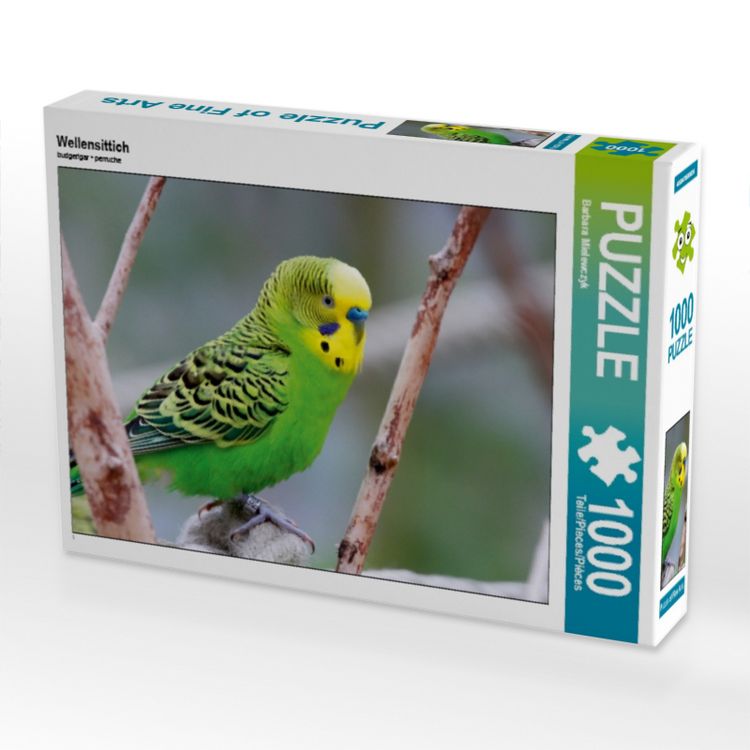 Produktbild: CALVENDO Puzzle Wellensittich 1000 Teile Puzzle quer | 1000 Teile Lege-Gr&ouml;&szlig;e 64 &times; 48 cm Foto-Puzzle f&uuml;r gl&uuml;ckliche Stunden