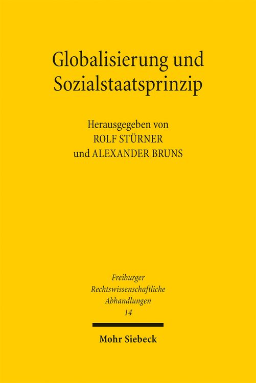 Produktbild: Globalisierung und Sozialstaatsprinzip