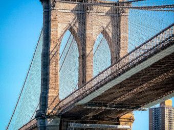 Produktbild: CALVENDO Puzzle Brooklyn Bridge - Br&uuml;cke in eine neue Welt | 1000 Teile Lege-Gr&ouml;&szlig;e 64x48cm Foto-Puzzle f&uuml;r gl&uuml;ckliche Stunden