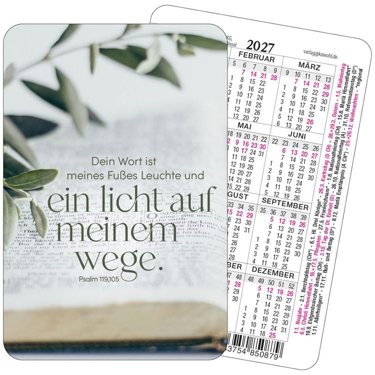 Produktbild: Dein Wort ist meines Fu&szlig;es Leuchte 2027