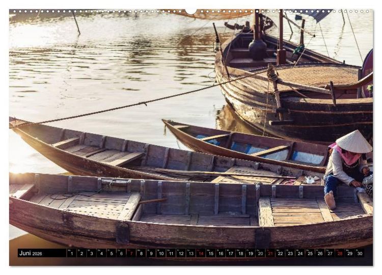 Produktbild: VIETNAM - Von Saigon nach Hanoi (hochwertiger Premium Wandkalender 2026 DIN A2 quer), Kunstdruck in Hochglanz