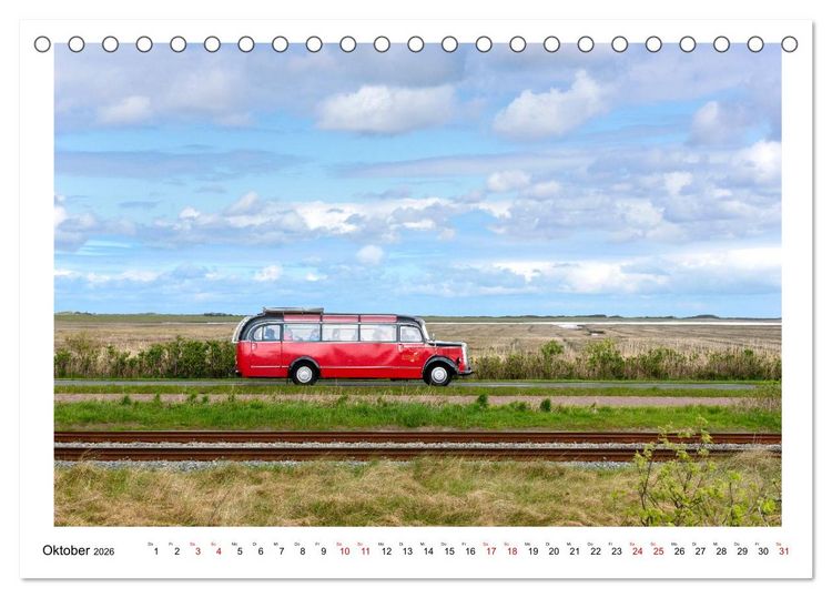 Produktbild: Wir fahren nach Borkum (Tischkalender 2026 DIN A5 quer), CALVENDO Monatskalender